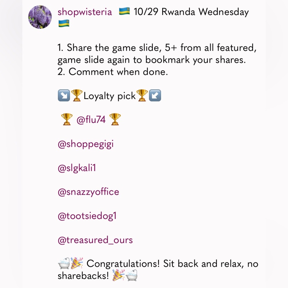 I’M FEATURED! Come join the fun
Share Game Trekking the World @shopwisteria - Picture 11 of 14